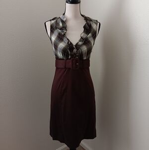 TRIXXI Y2k Plaid Top Dress